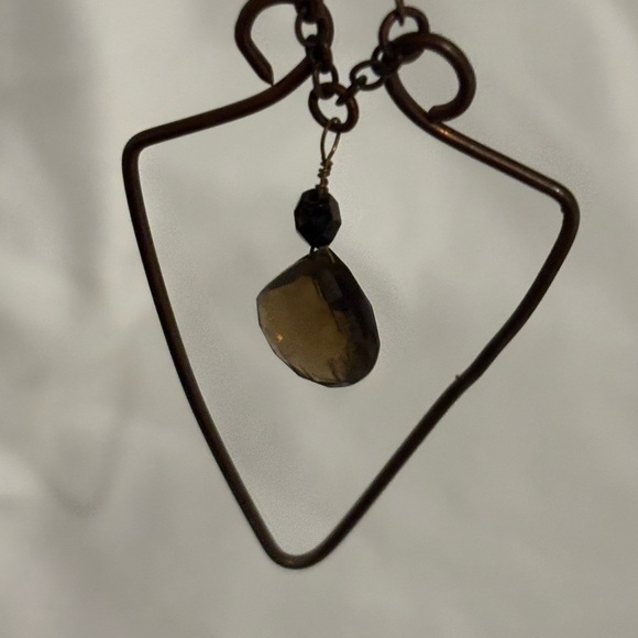 Elegant smoky topaz  Teardrop Earrings - Picture 4 of 5